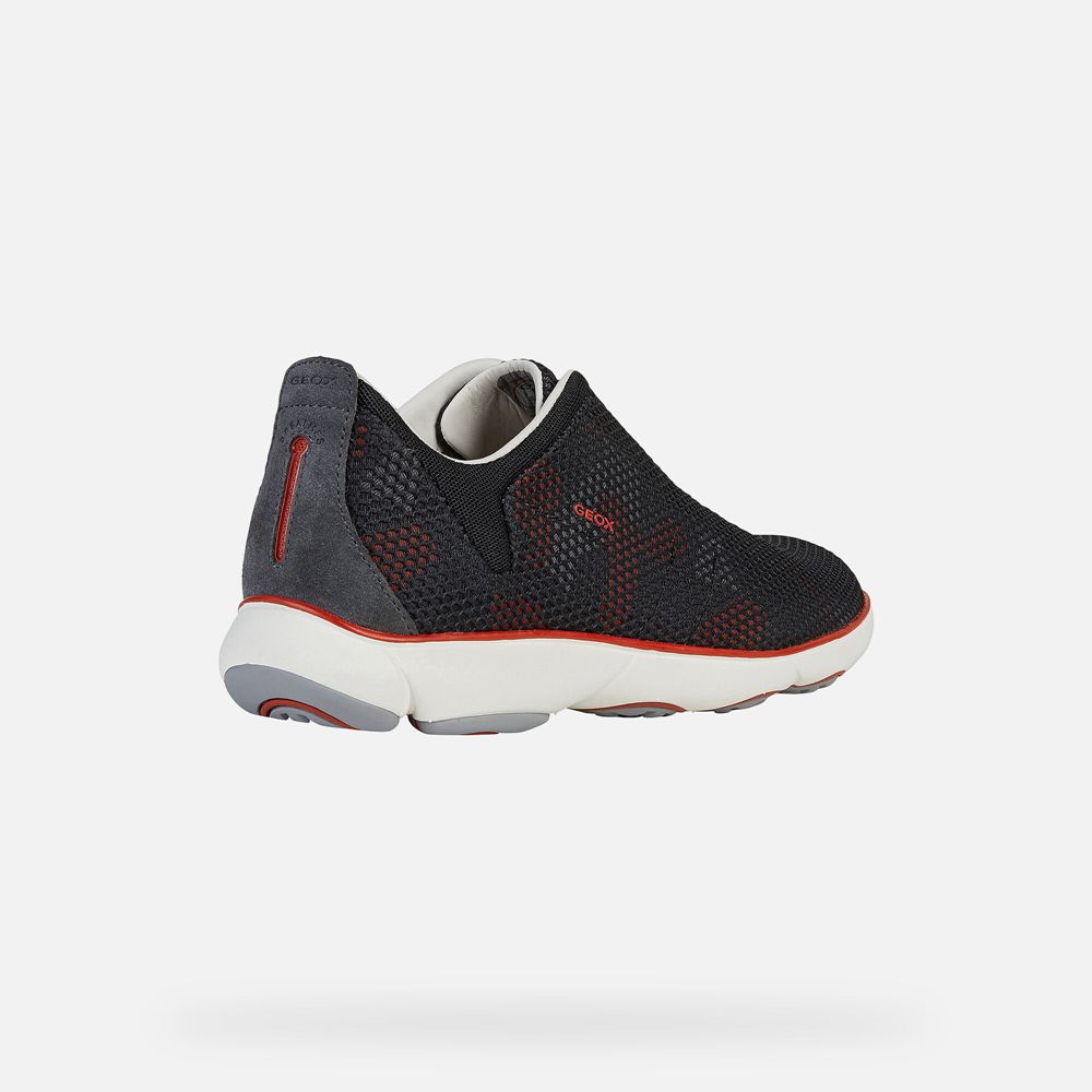 Geox Erkek Spor Ayakkabı Lacivert/Kırmızı - Nebula - XQM-547301